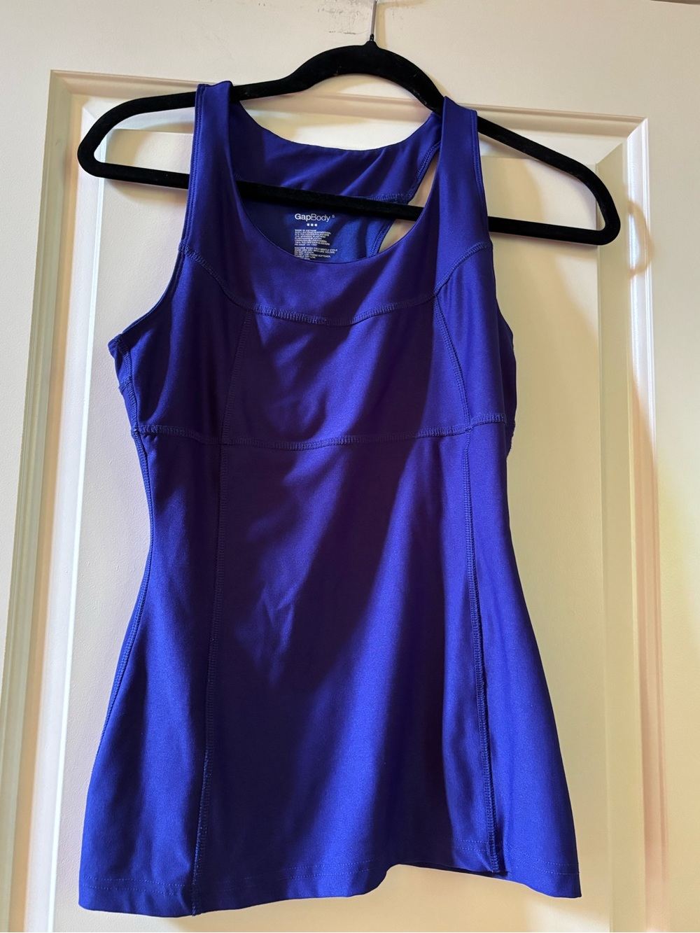 GapBody Bright Purple Athletic Tank Top with Built In Bra
